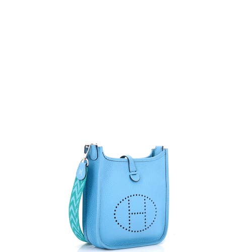 Pre-owned Hermes Hermes Evelyne Bag Gen Iii Clemence Tpm In Blue