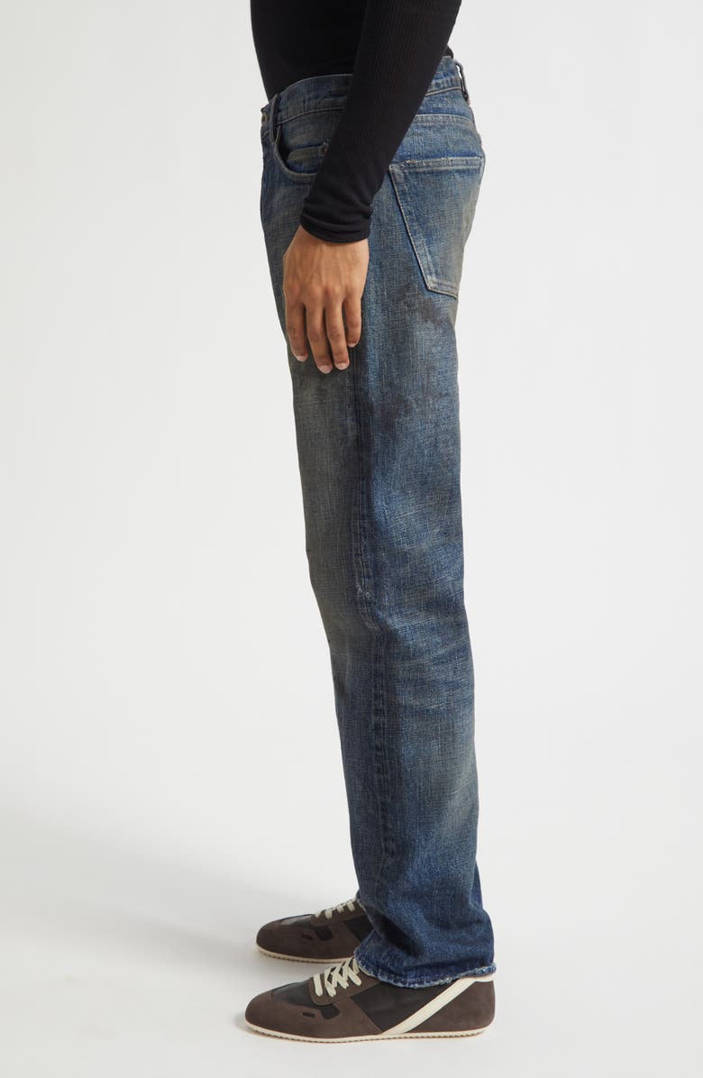Rick Owens DRKSHDW Kurdt Distress Jeans, Alternate, color, Vintage Indigo