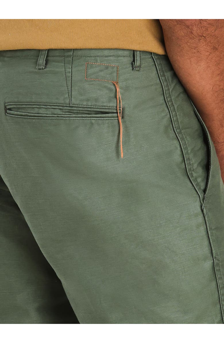 Fortela Officer Cotton Satin Chino Trousers, Alternate, color, Green