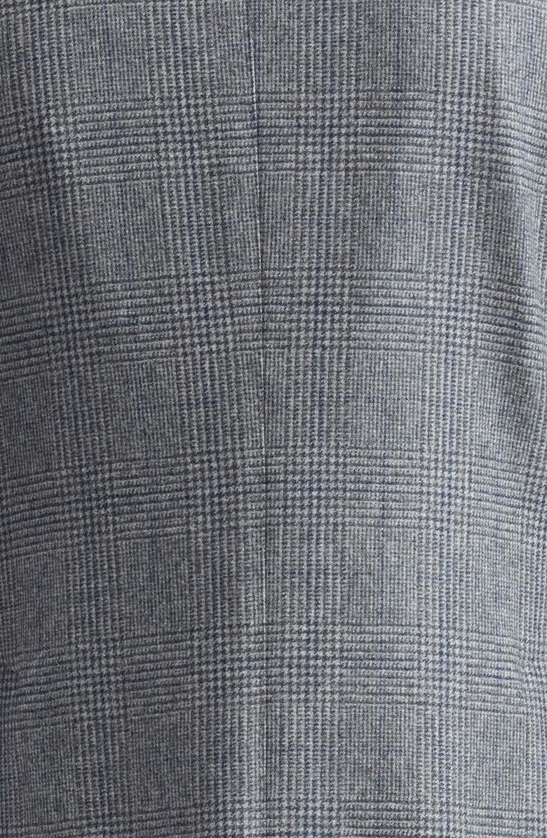 Boglioli Grey Plaid Peak Lapel Virgin Wool Sport Coat, Alternate, color, 