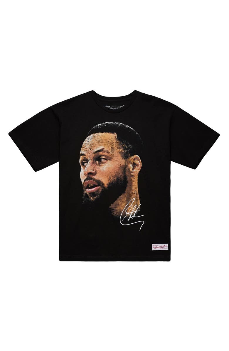 Mitchell & Ness Unisex Mitchell & Ness Stephen Curry Black NBA Real Big Face Player T-Shirt, Alternate, color, Black