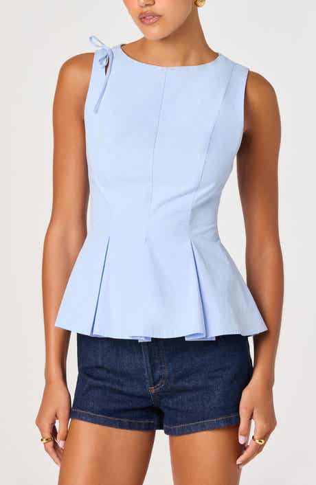 Kalish Sleeveless Peplum Top