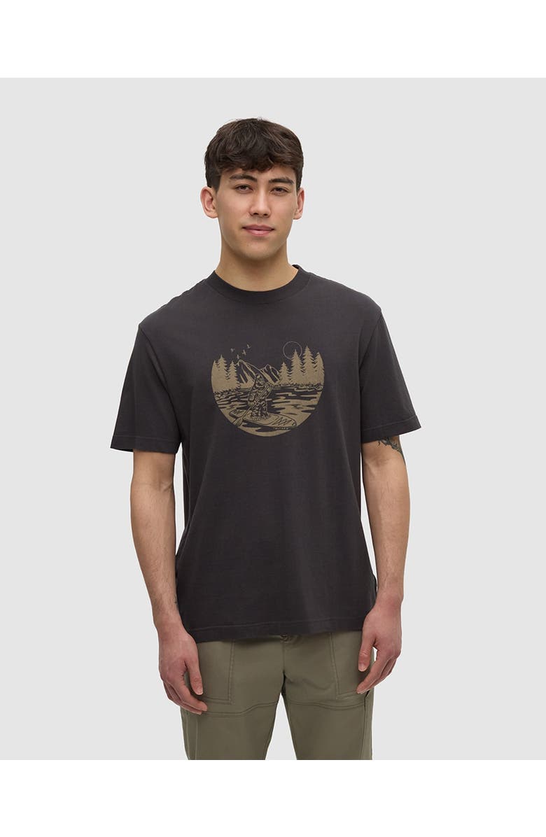 tentree Regenerative Lake Life Portal T-Shirt, Main, color, Graphite/Clay
