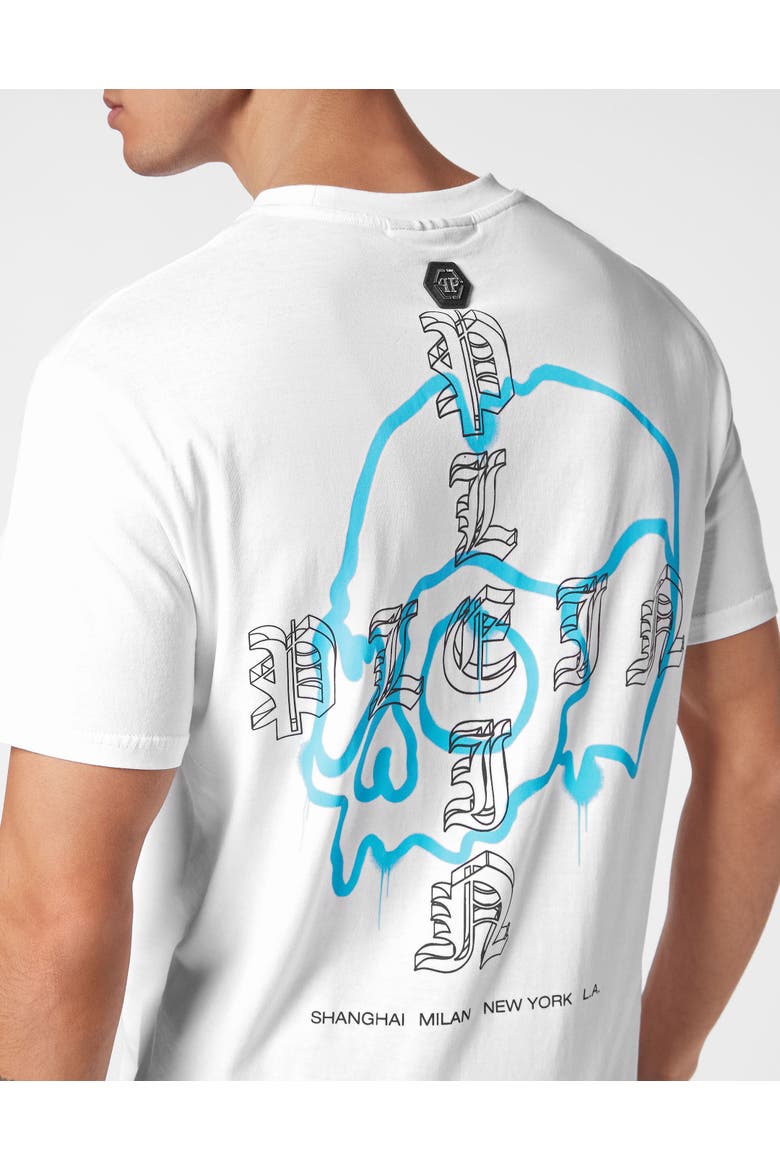 T-Shirt Round Neck Ss Wire Frame Men, Alternate, color, white