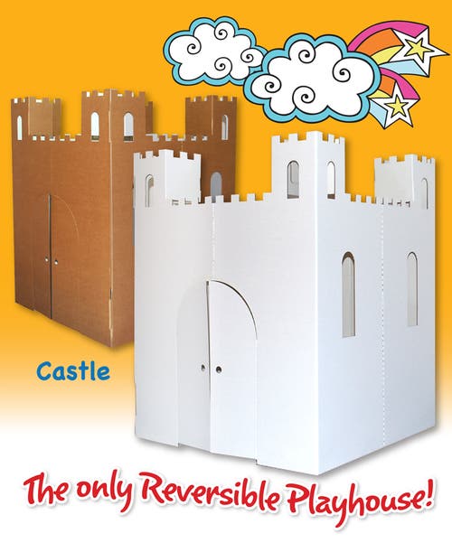 Easy Playhouse Blank Cardboard Castle in Multicolored  product