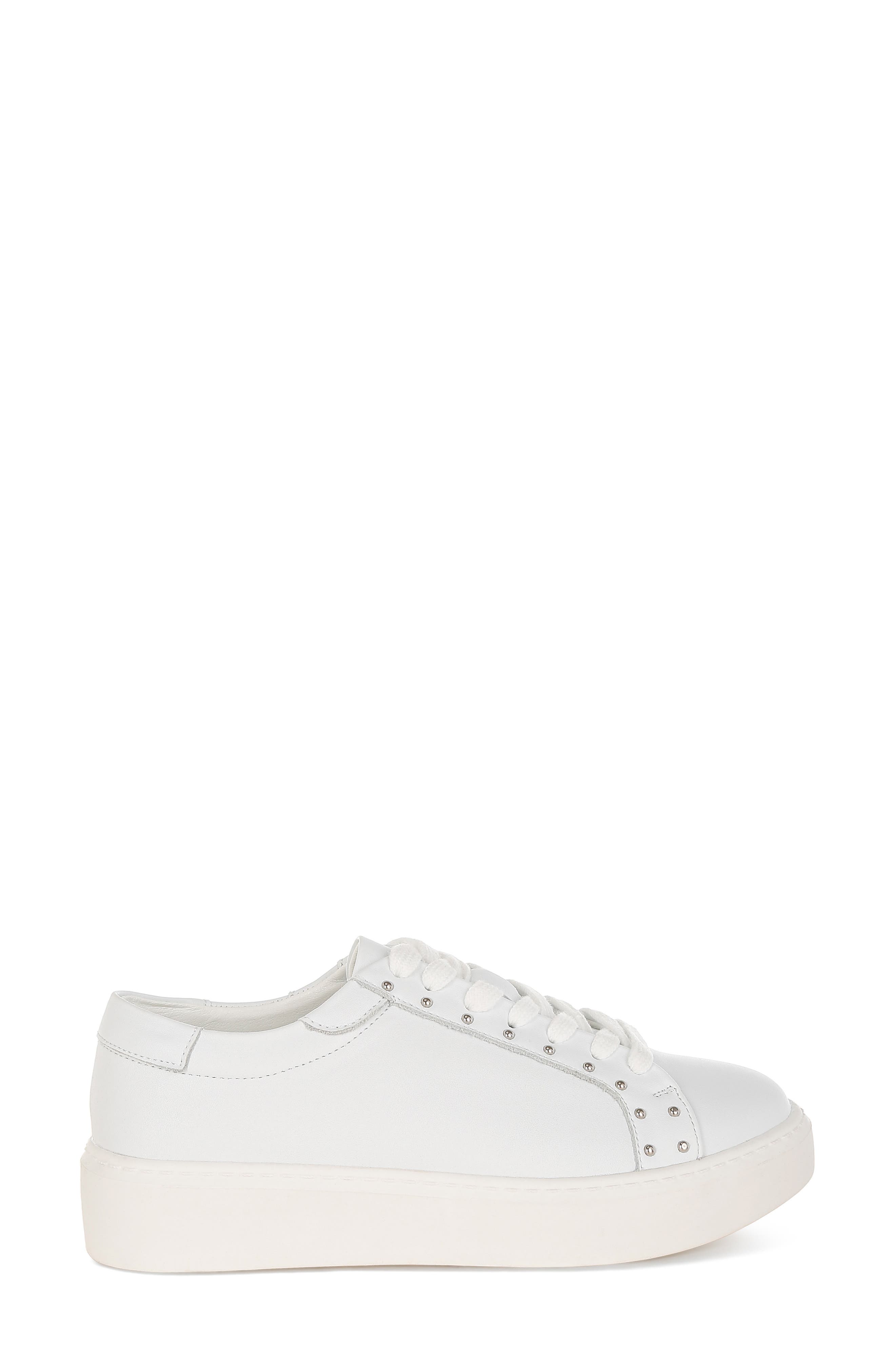 Strider Studded Platform Sneaker, Alternate, color, WHITE