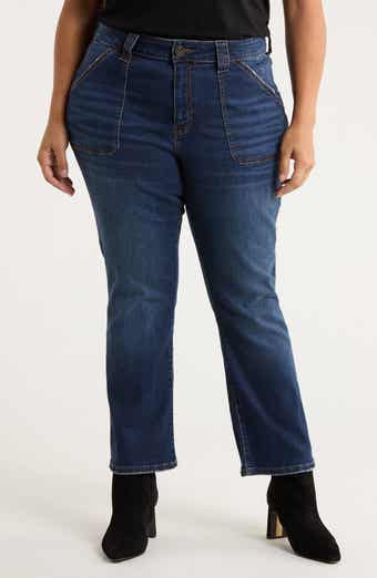 KUT from the Kloth Nikki High Waist Crop Kick Flare Jeans