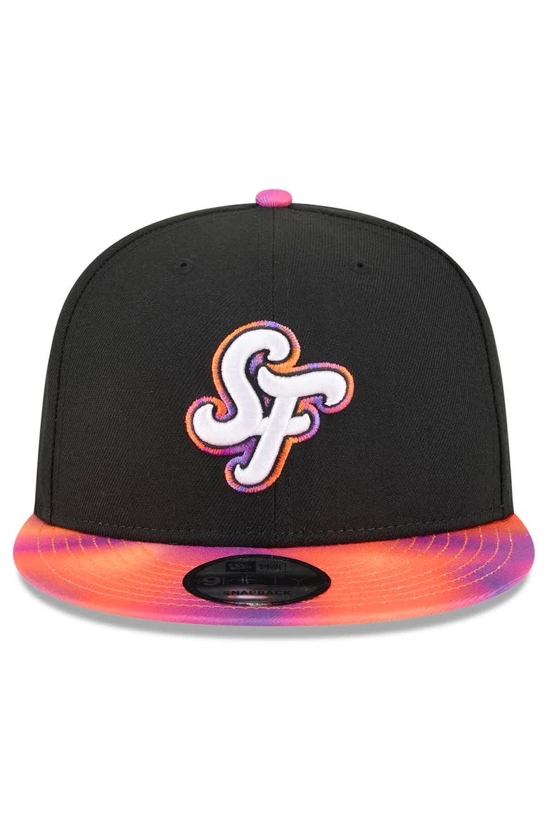 Men's New Era  Black/Orange San Francisco Giants 2025 City Connect 9FIFTY Snapback Hat, Alternate, color, Black