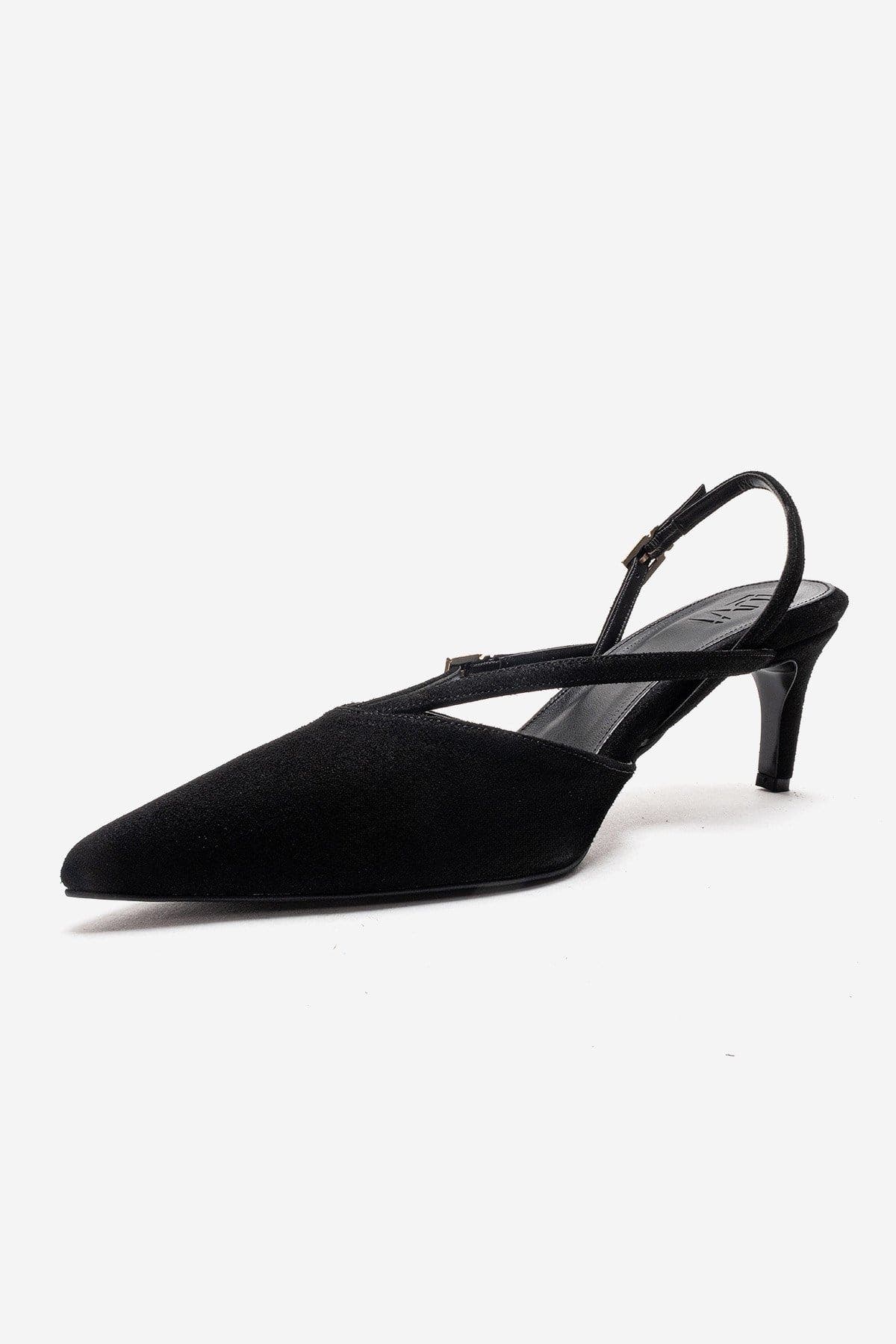 Prologue Shoes Armonia Stiletto Pump, Alternate, color, Black Suede