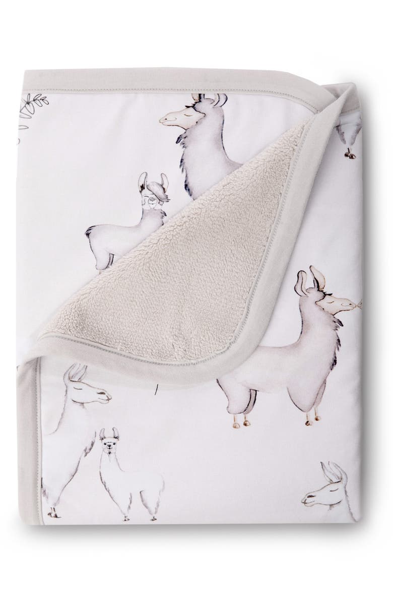 Oilo Llama Crib Sheet & Cuddle Blanket Set, Alternate, color, Llama