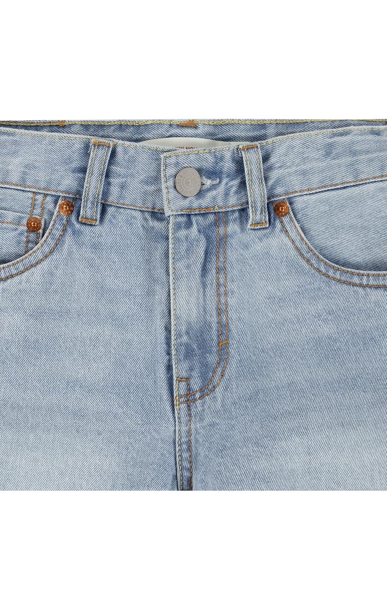 Levi's<sup>®</sup> Kids' Mini Mom Embroidered Denim Shorts, Alternate, color, 