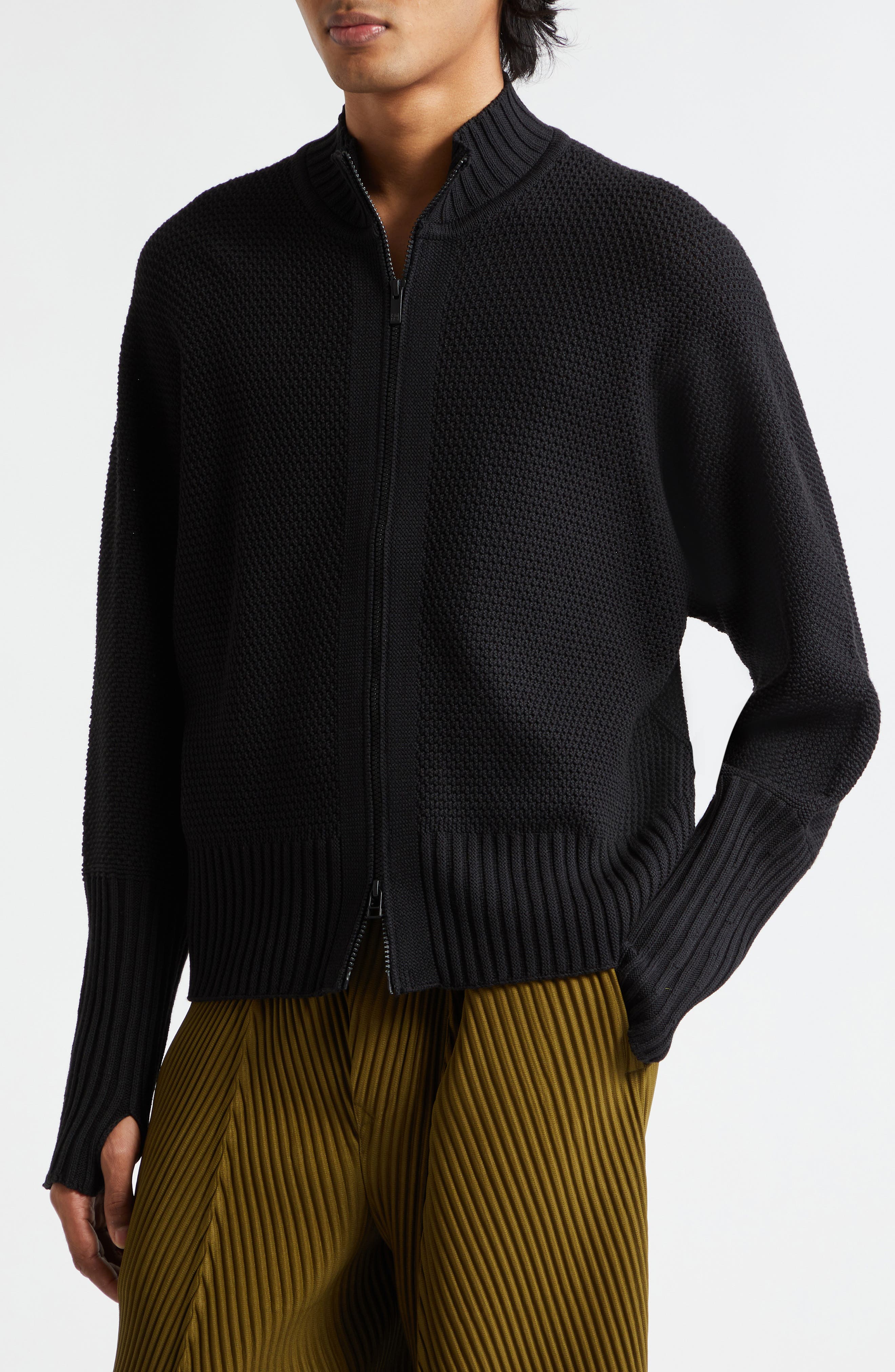 Rustic Knit Zip Cardigan (Men) | Nordstrom