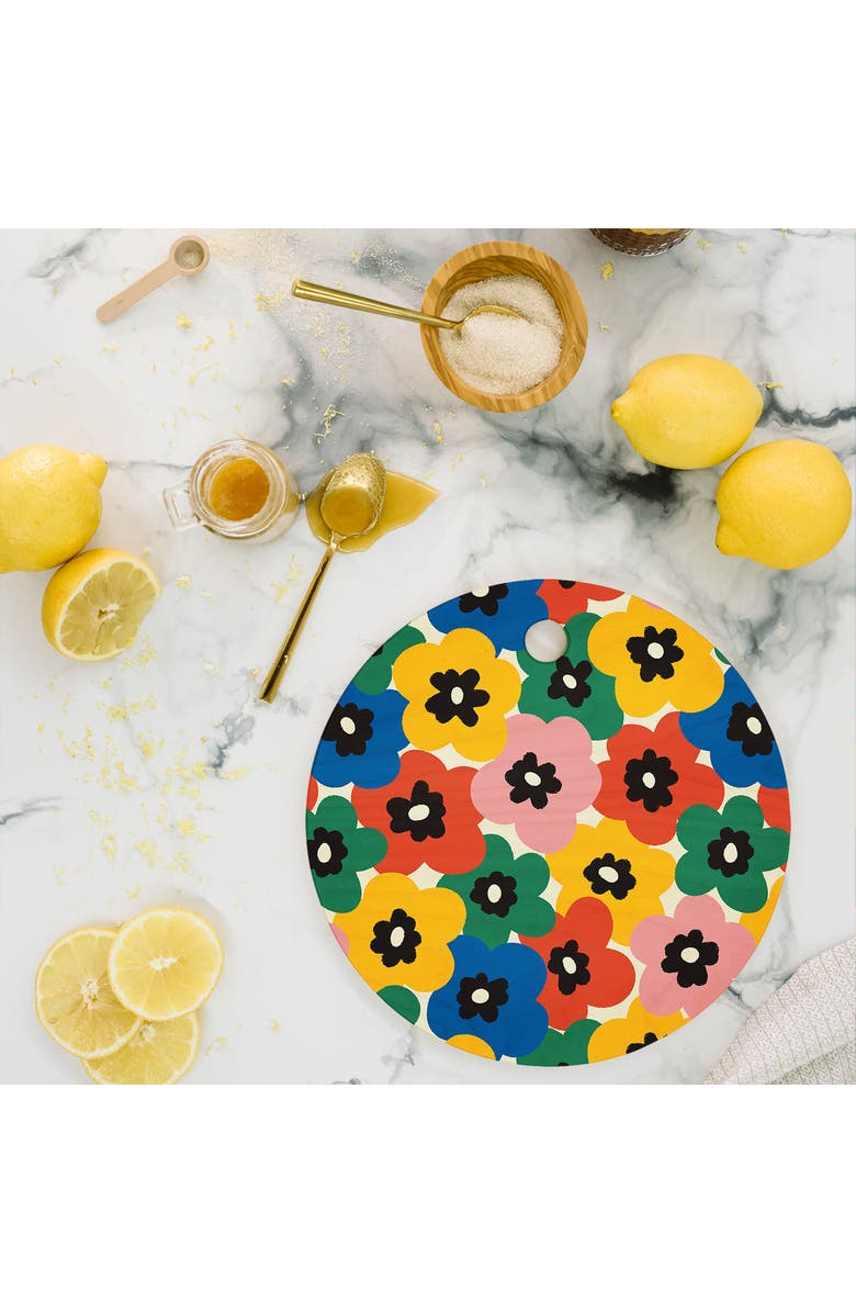 Deny Designs Summer Garden Cutting Board, Alternate, color, 
