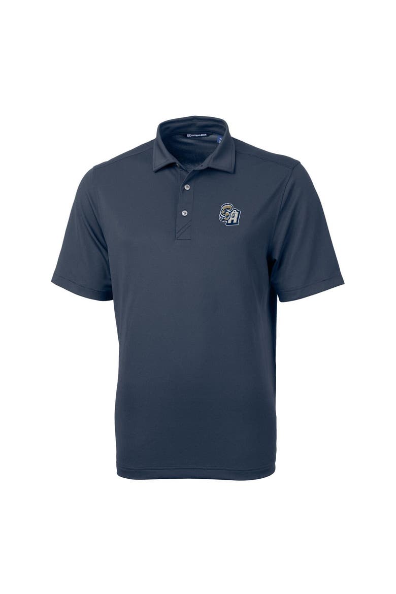 Men's Cutter & Buck Navy San Antonio Missions Virtue Eco Pique Recycled Polo, Alternate, color, Navy