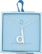 Leith Lowercase Initial Bubble Pendant Necklace
