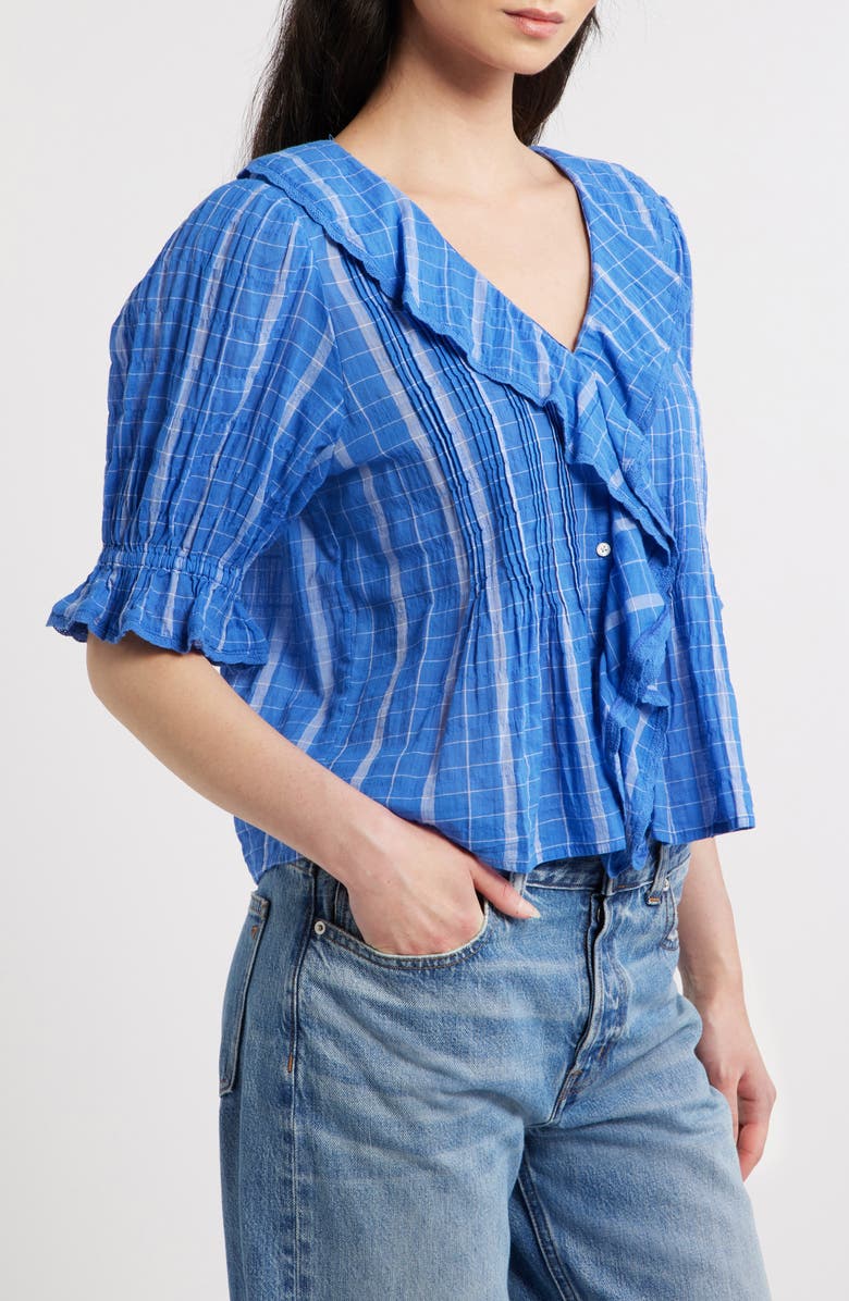 Madewell The Blaire Top, Alternate, color, Retro Blue