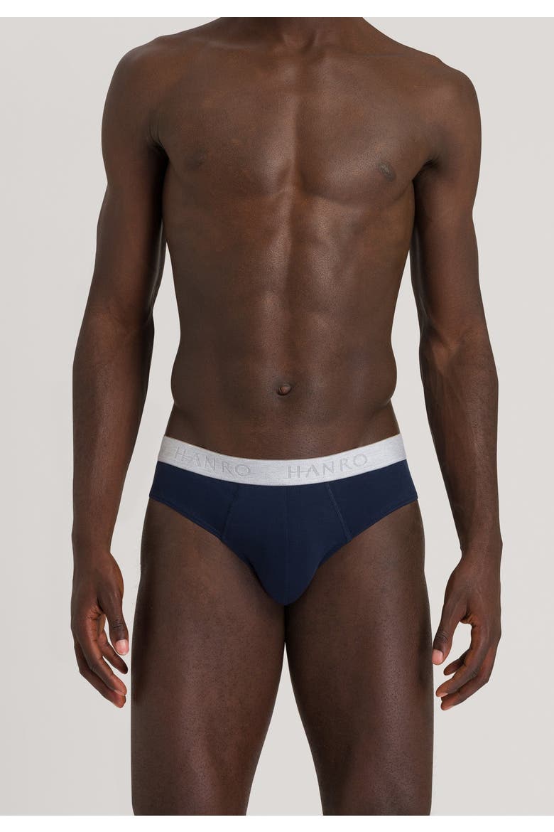 Cotton Essentials 2-Pack Cotton Briefs, Alternate, color, Light Melange/Deep Navy