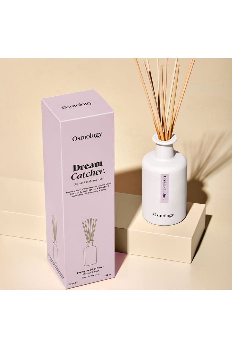 Dream Catcher Reed Diffuser - Lavender Patchouli and Orange, Alternate, color, white