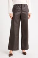 Sanctuary Faux Leather Wide Leg Pants