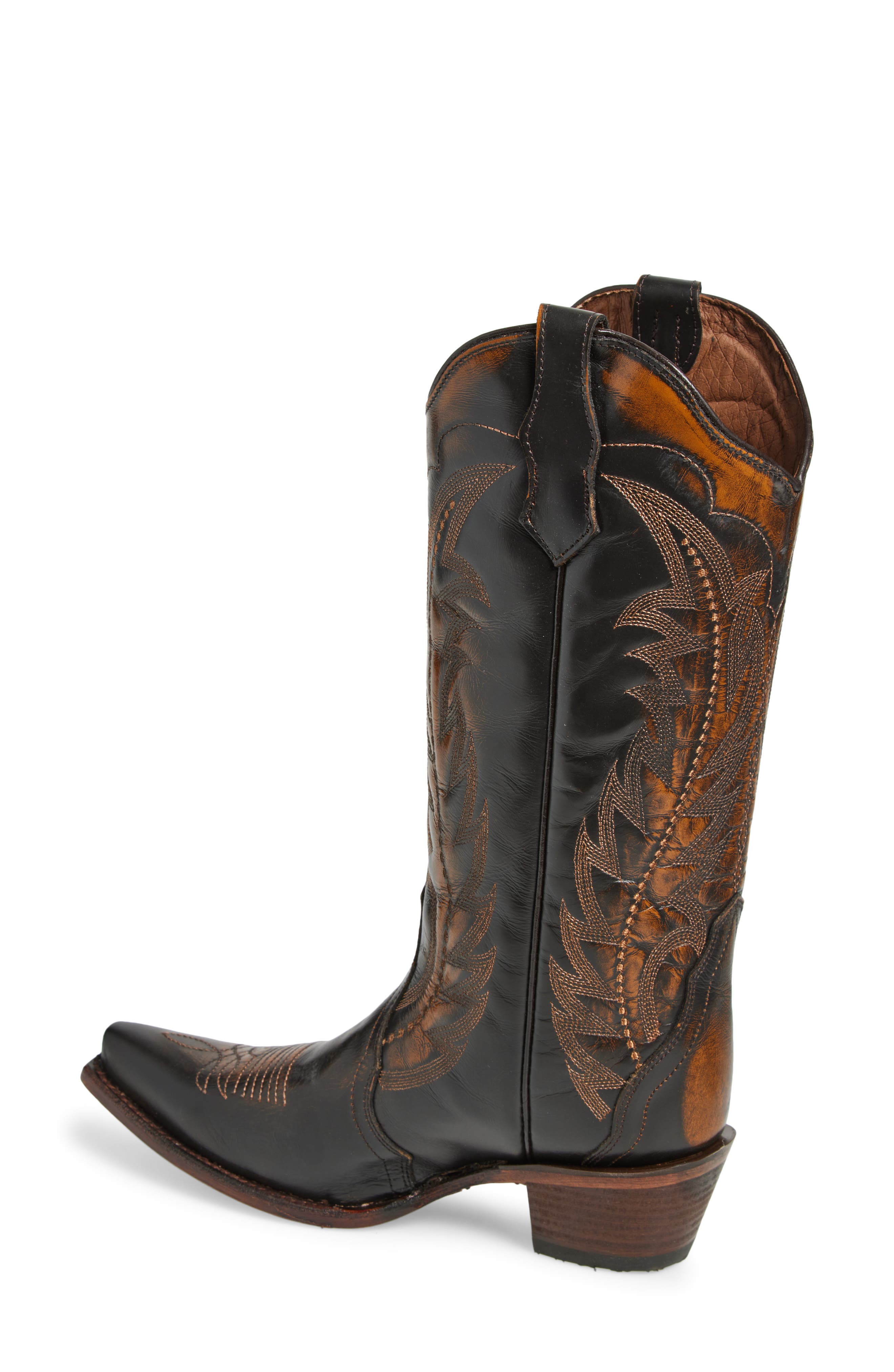 CIRCLE G Contrast Embroidery Tall Western Boot (Women) | Nordstrom