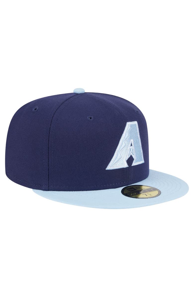 New Era Men's New Era Navy/Light Blue Arizona Diamondbacks Color Pack 2-Tone 59FIFTY Fitted Hat, Alternate, color, Navy
