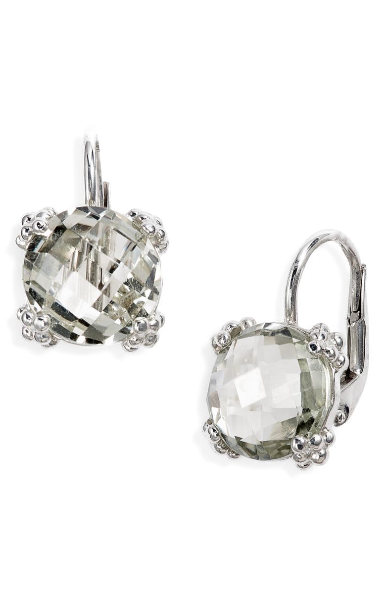 Anzie Dew Drop Earrings, Main, color, Prasiolite
