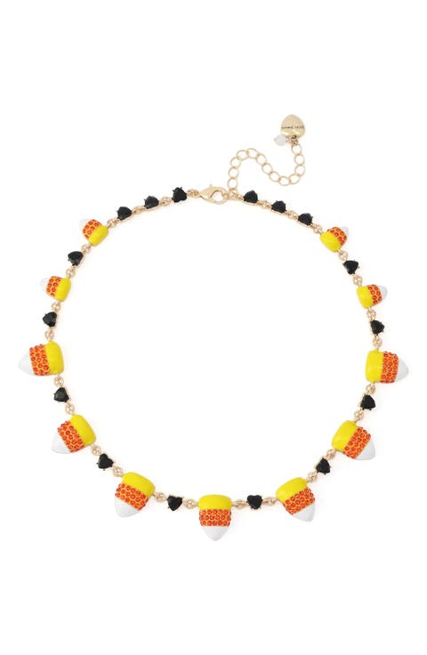 Candy Corn Frontal Necklace