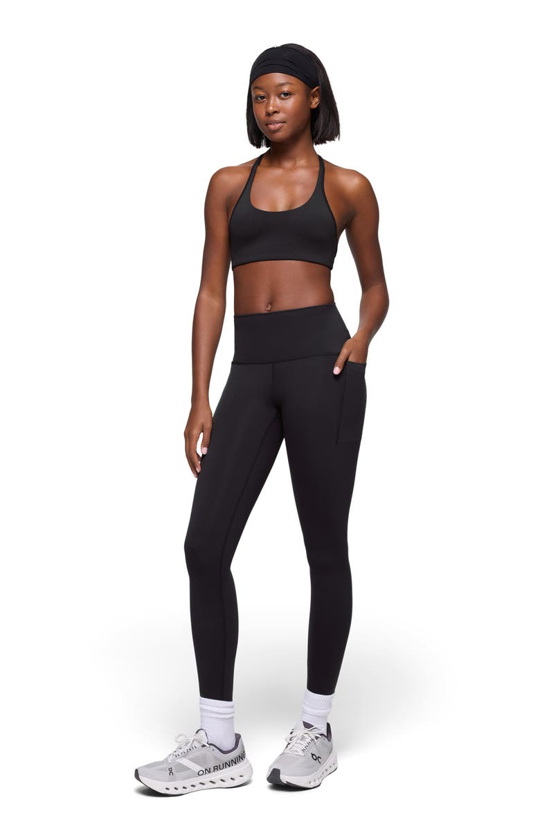 prAna Luxara Racerback Sports Bra, Alternate, color, Black