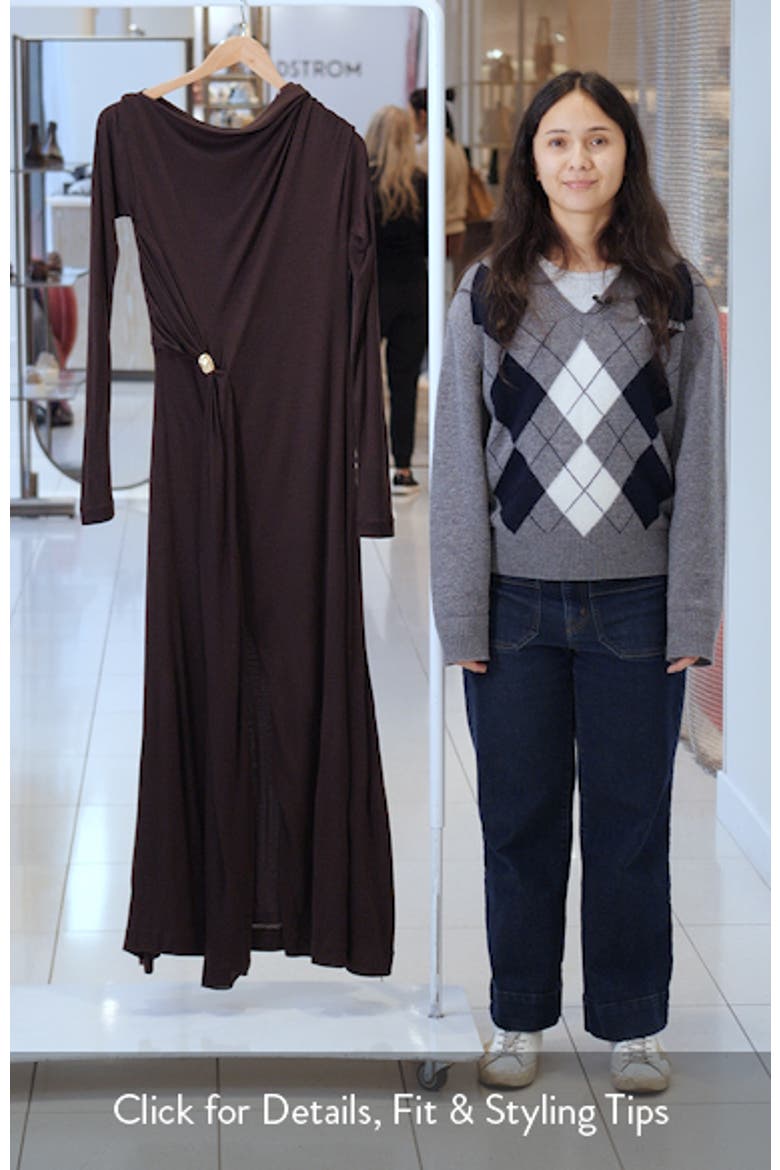 Evargo One-Shoulder Long Sleeve Gown video
