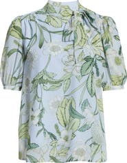 SUGARLIPS Serenade Bloom Rayna Bow Puff Sleeve Top