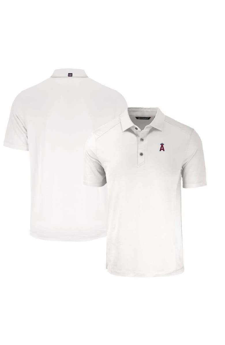 Cutter & Buck Men's Cutter & Buck White Los Angeles Angels Forge Eco Stretch Recycled Polo, Main, color, 