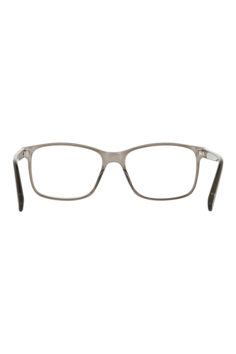 55mm Square Reading Glasses, Alternate, color, CRYSTAL GREY