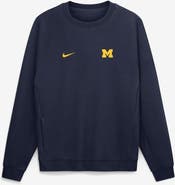 Nike Men's Nike Navy Michigan Wolverines Premium Performance Raglan Dri-FIT Sweatshirt