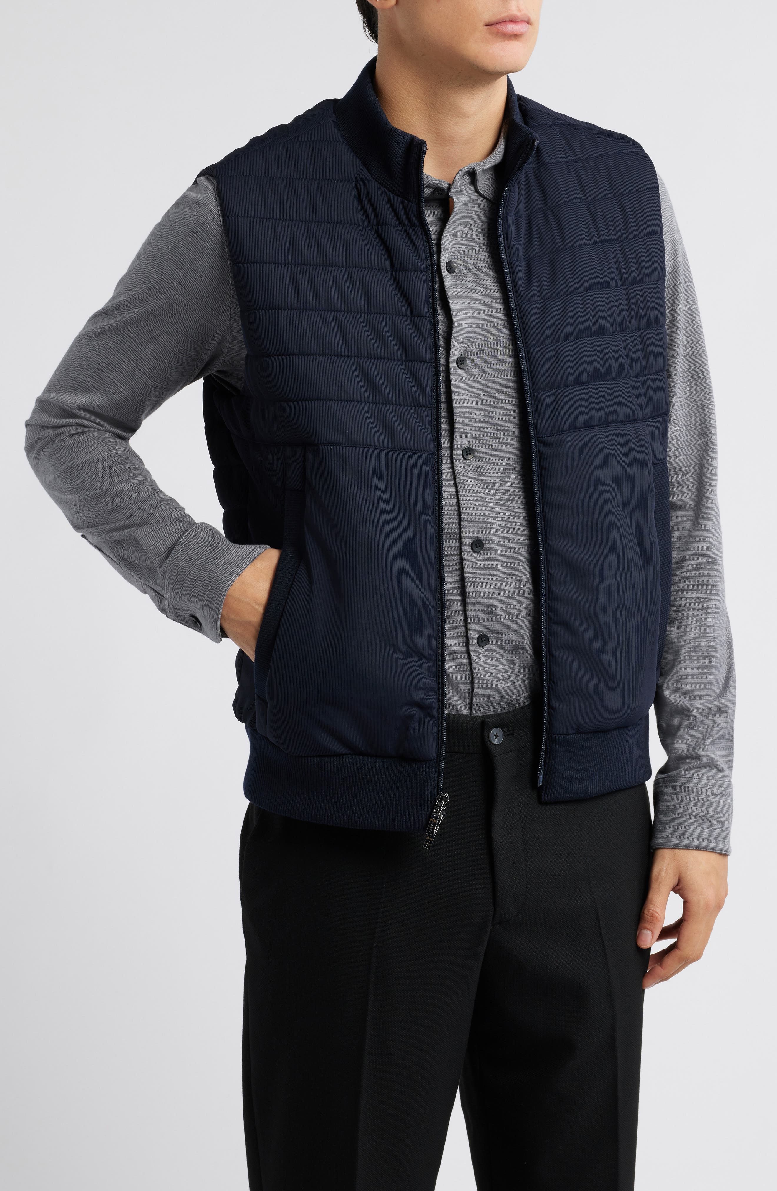 Robert Barakett Fremantle Quilted Corduroy Vest