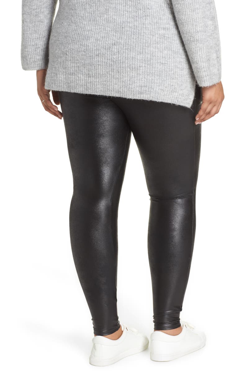 SPANX<sup>®</sup> Mama Faux Leather Maternity Leggings, Alternate, color, 