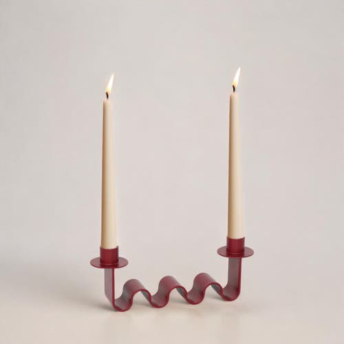 Meso Goods Helen Candle Holder In Red