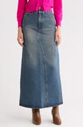 Marc Jacobs Fluted Denim Maxi Skirt