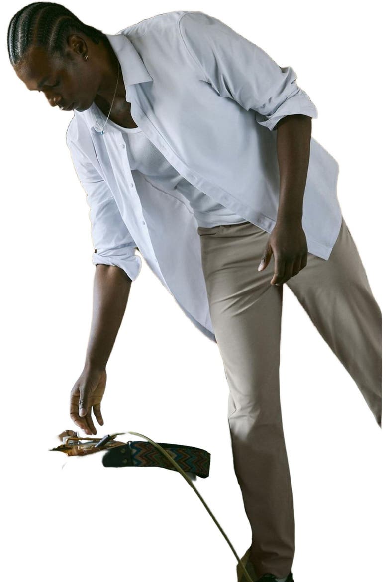 Men's The Don Long Sleeve Button Up, Alternate, color, Classic White