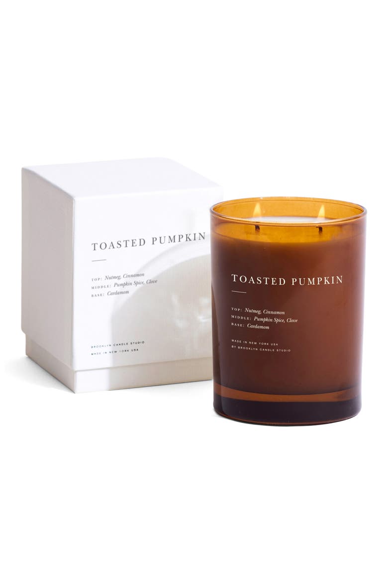Toasted Pumpkin Fall Candle, Alternate, color, BROWN