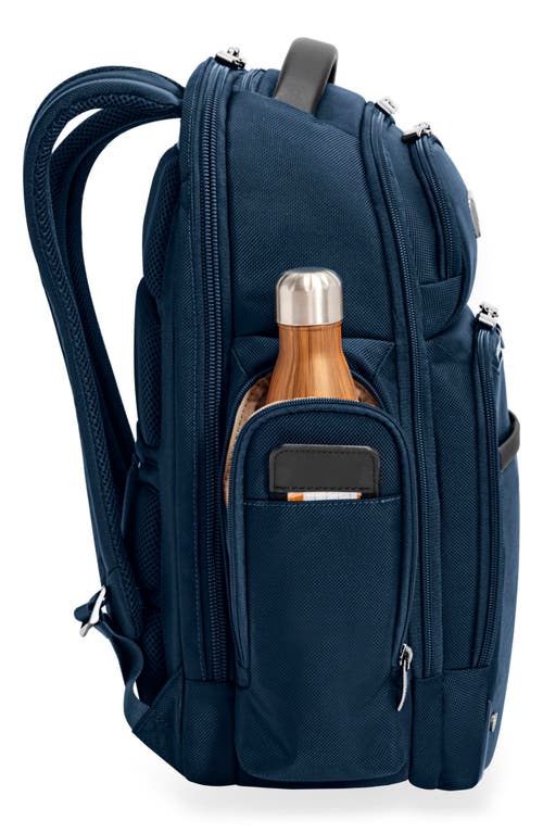 Briggs & Riley Large Work Cargo Backpack In Navy