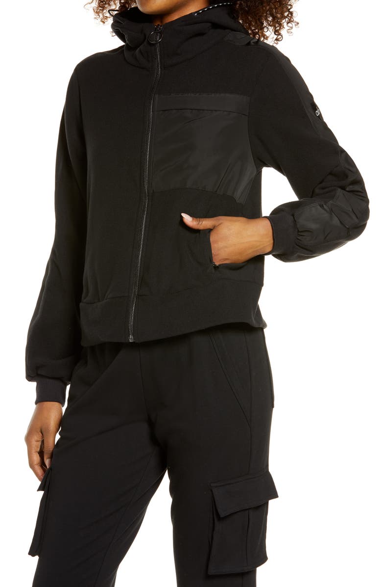 Alo Halo Full Zip Hooded Jacket, Alternate, color, 