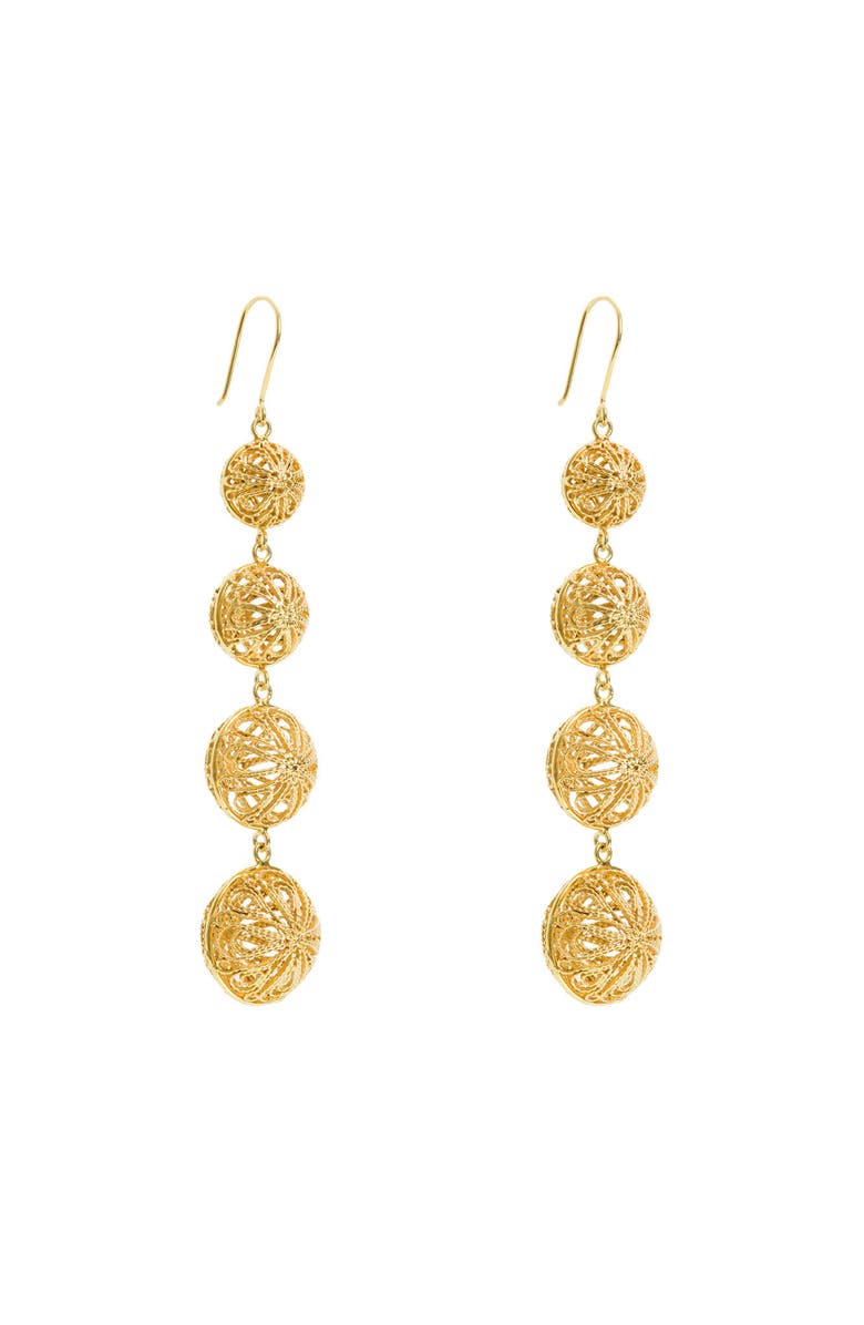 Freya Rose Turquoise Mountain Ava Earrings, Main, color, Gold