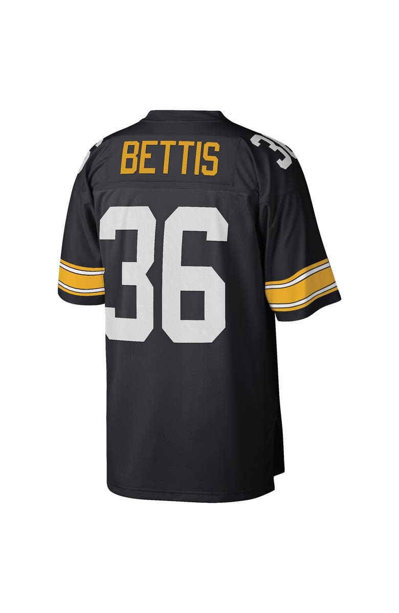 Mitchell & Ness Men's Mitchell & Ness Jerome Bettis Black Pittsburgh Steelers Big & Tall 1996 Retired Player Replica Jersey, Alternate, color,