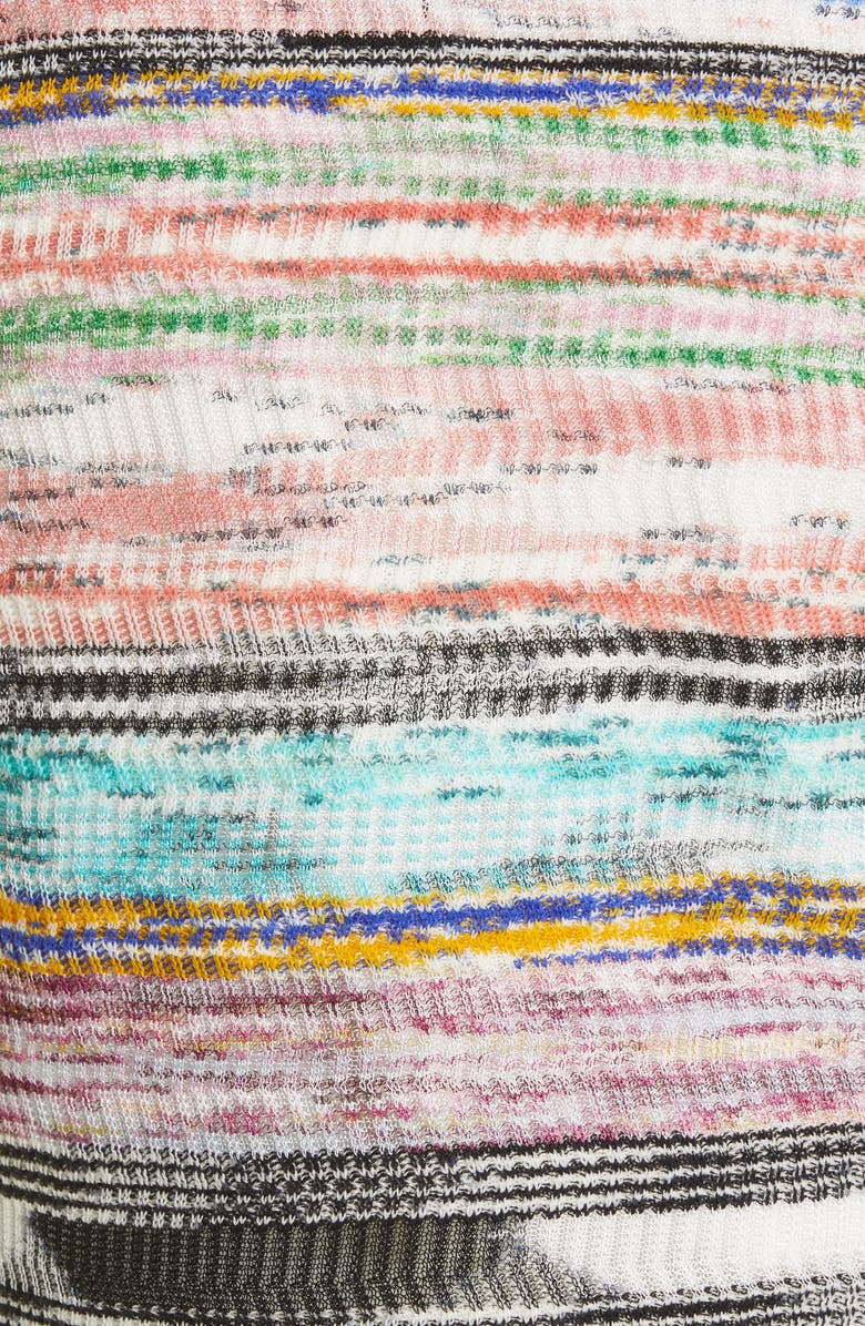 Missoni Stripe V-Neck Cardigan, Alternate, color, 