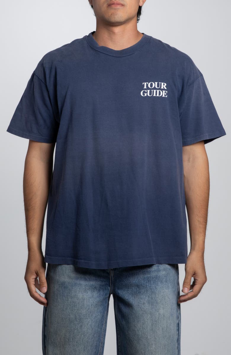 Elwood Vintage St. Mary's Tour Guide Tee, Main, color, Navy