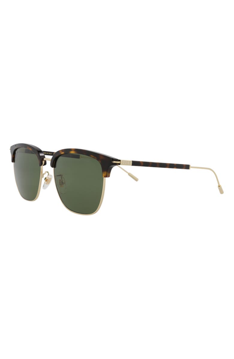 Gucci 56mm Square Sunglasses, Main, color, Havana Gold Green