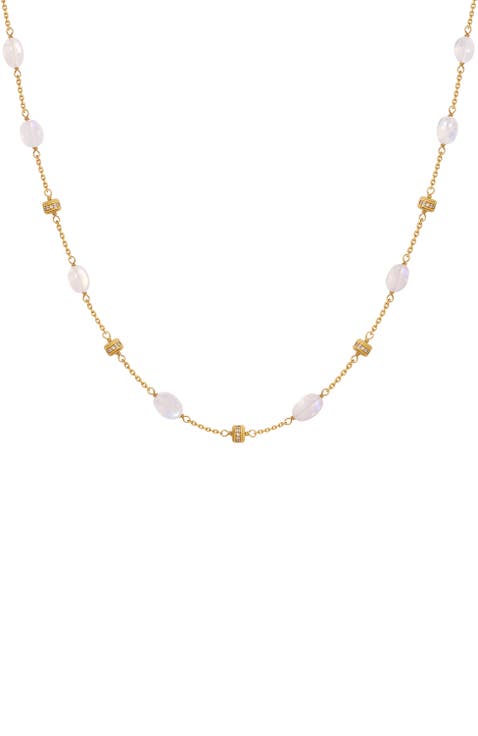 Moonlit Radiance Moonstone Necklace