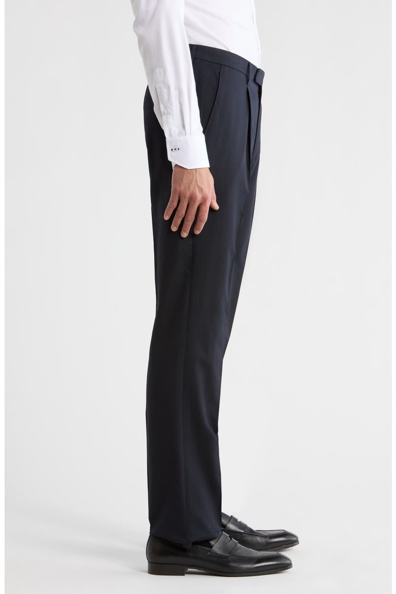 Relaxed Pleated Trousers, Alternate, color, NAVY