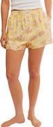 Free People Day to Day Floral Boxer Shorts