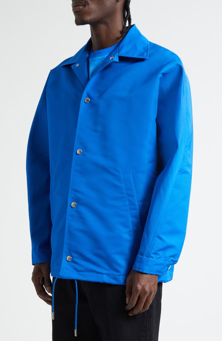 Givenchy Faille Coach's Jacket, Alternate, color, Electric Blue